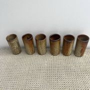 6 stoneware vases