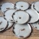 Set of 12 dinner plates and dish