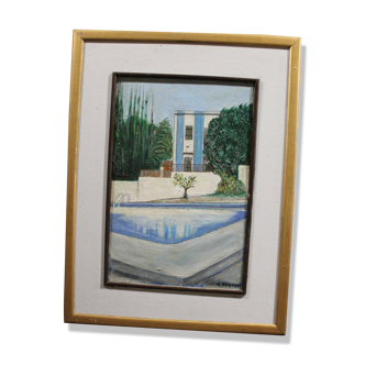 Ancient architecture painting