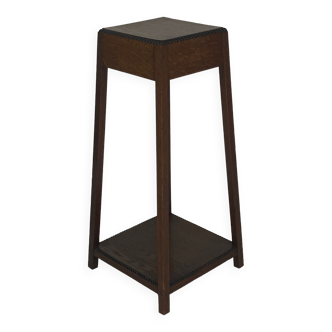 Dutch Art deco Amsterdam School pedestal or plant stand, ca 1930s