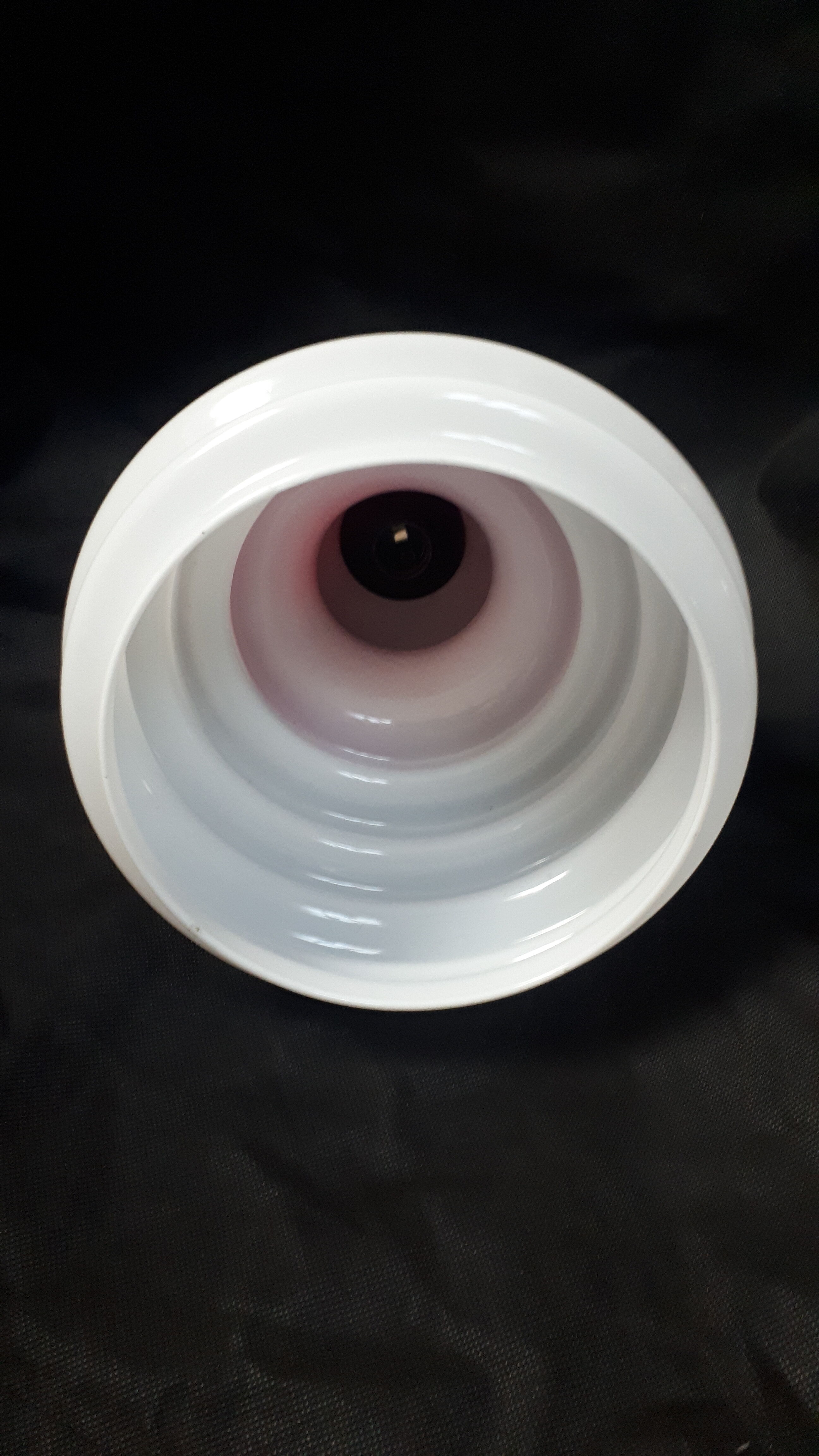 lampshade day lamp suspension glass white opaline vintage red 1970