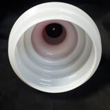 lampshade day lamp suspension glass white opaline vintage red 1970