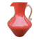 Coral red Provence opaline pitcher vase - 1960s