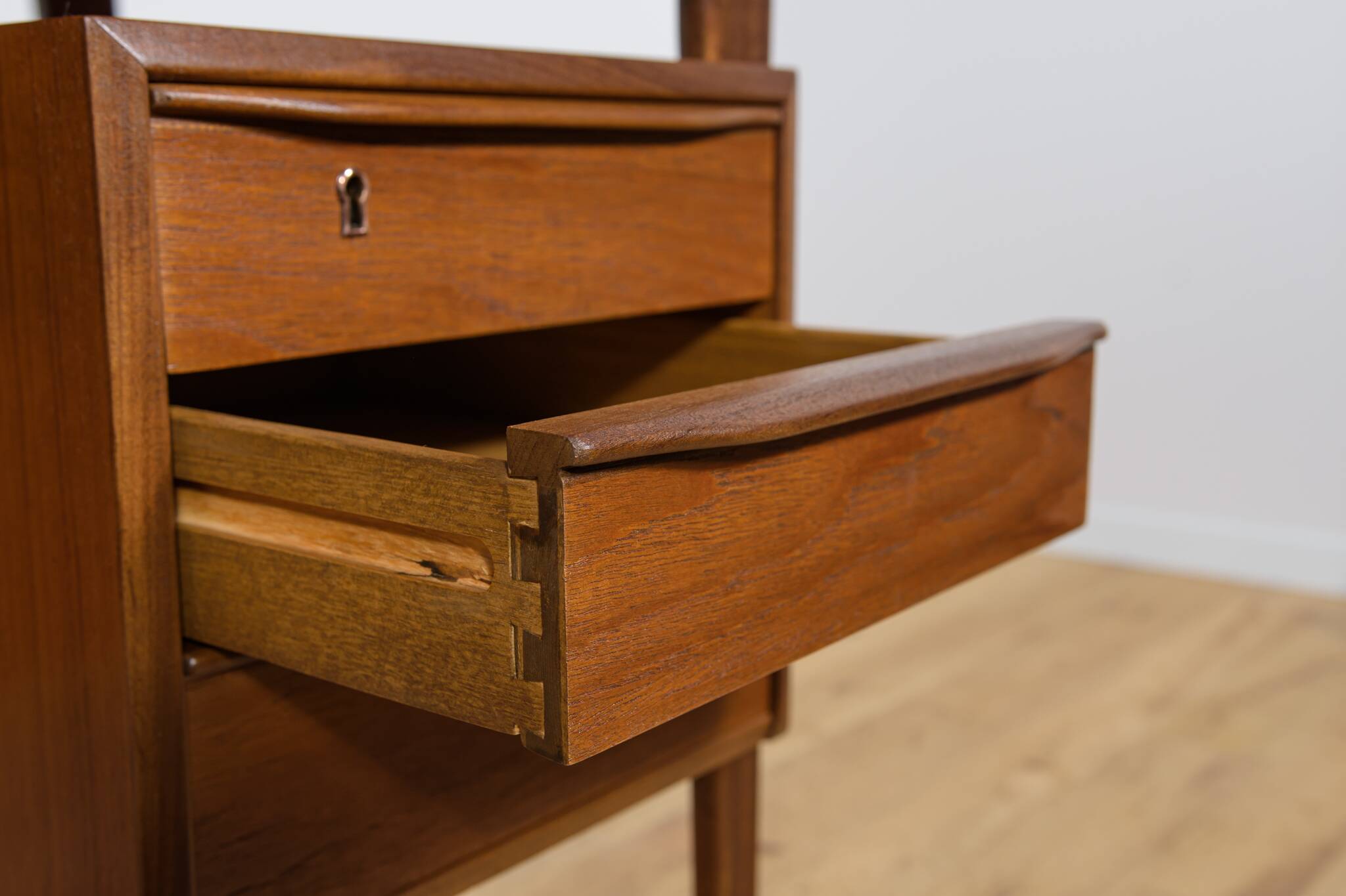 Mid-Century Freestanding Teak Desk by Peter Løvig Nielsen, 1960s