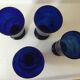 4 blown glasses