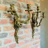 Louis XV style bronze wall light