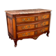 Commode galbée en marqueterie d’époque Rrégence