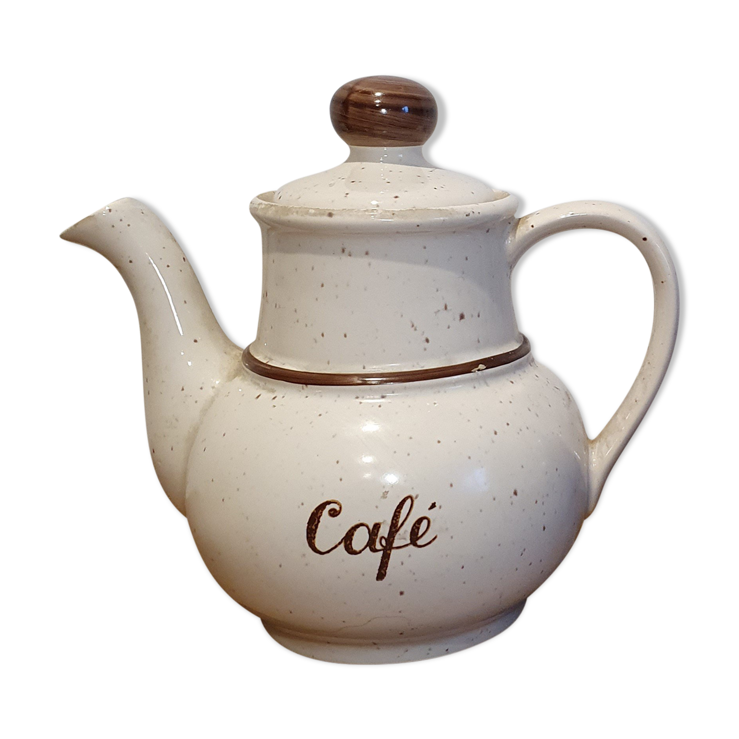 Speckled sandstone teapot