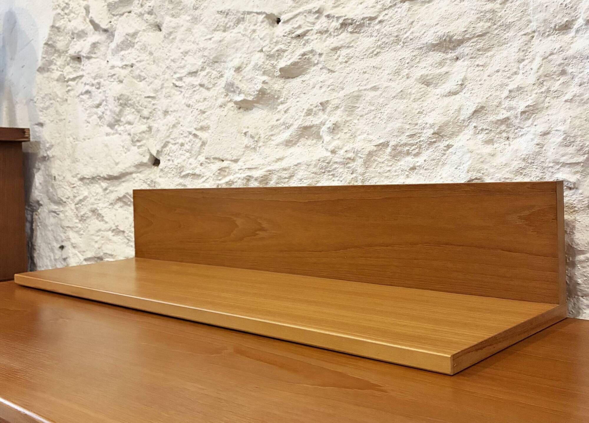 Étagère murale en teck - L 84 cm