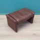Leather puff, Danish design, 1970s, production: Denmark