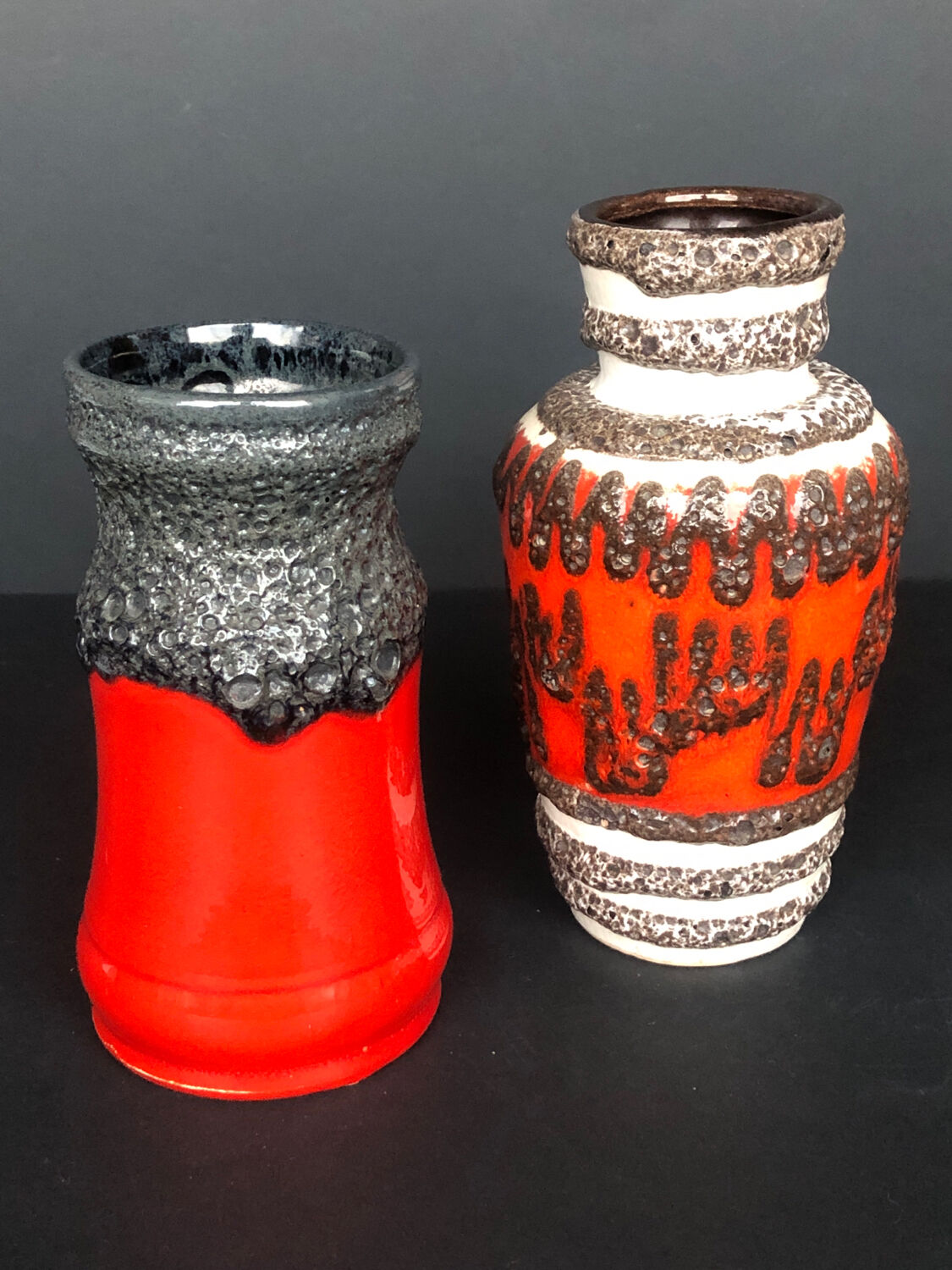 West Germany vintage vase set
