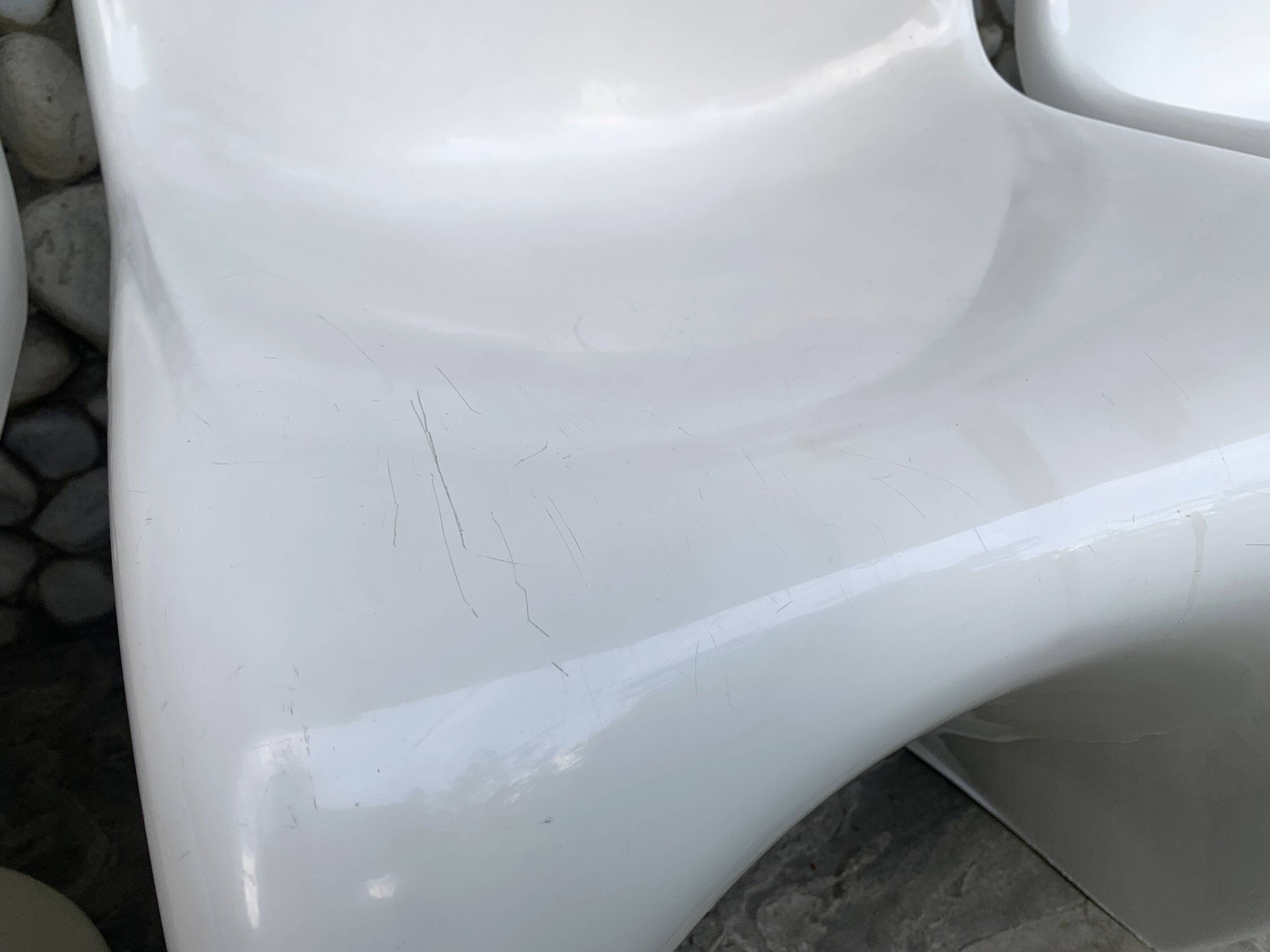 S chairs by Verner Panton for Herman Miller Fehlbaum Production, series of 4