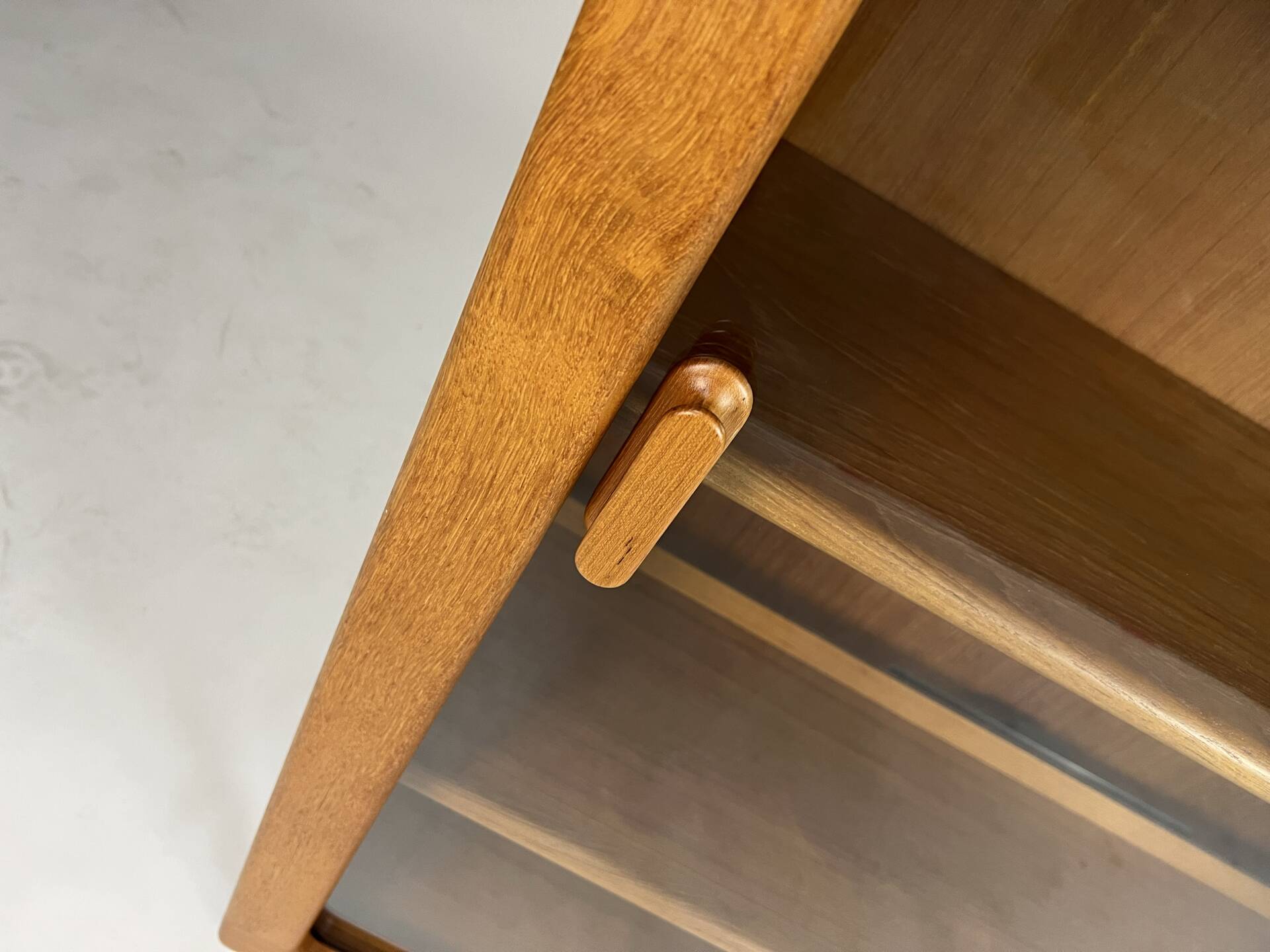 Danish teak display cabinet highboard shelf Silkeborg 70s vintage design