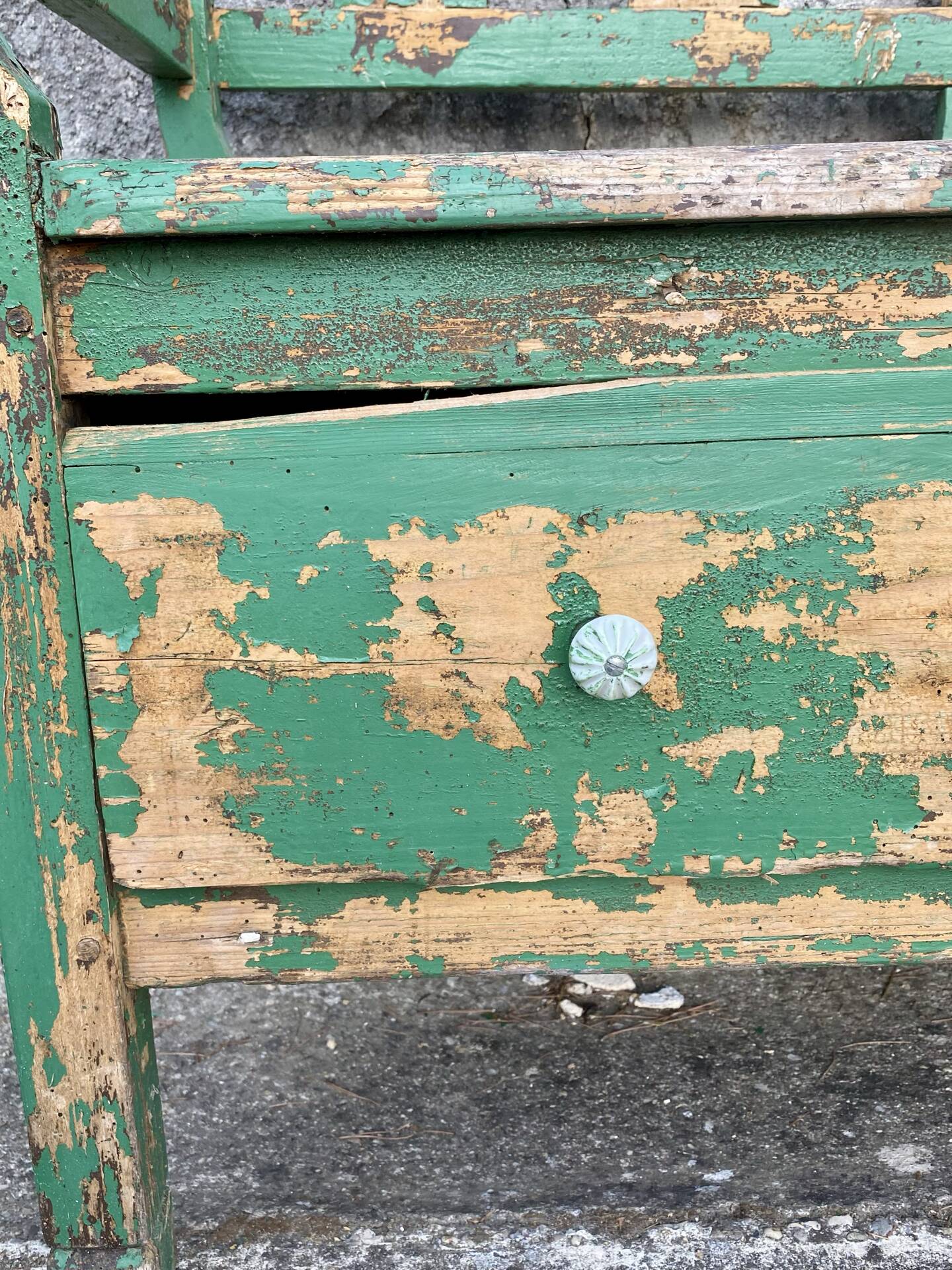 Wooden bench