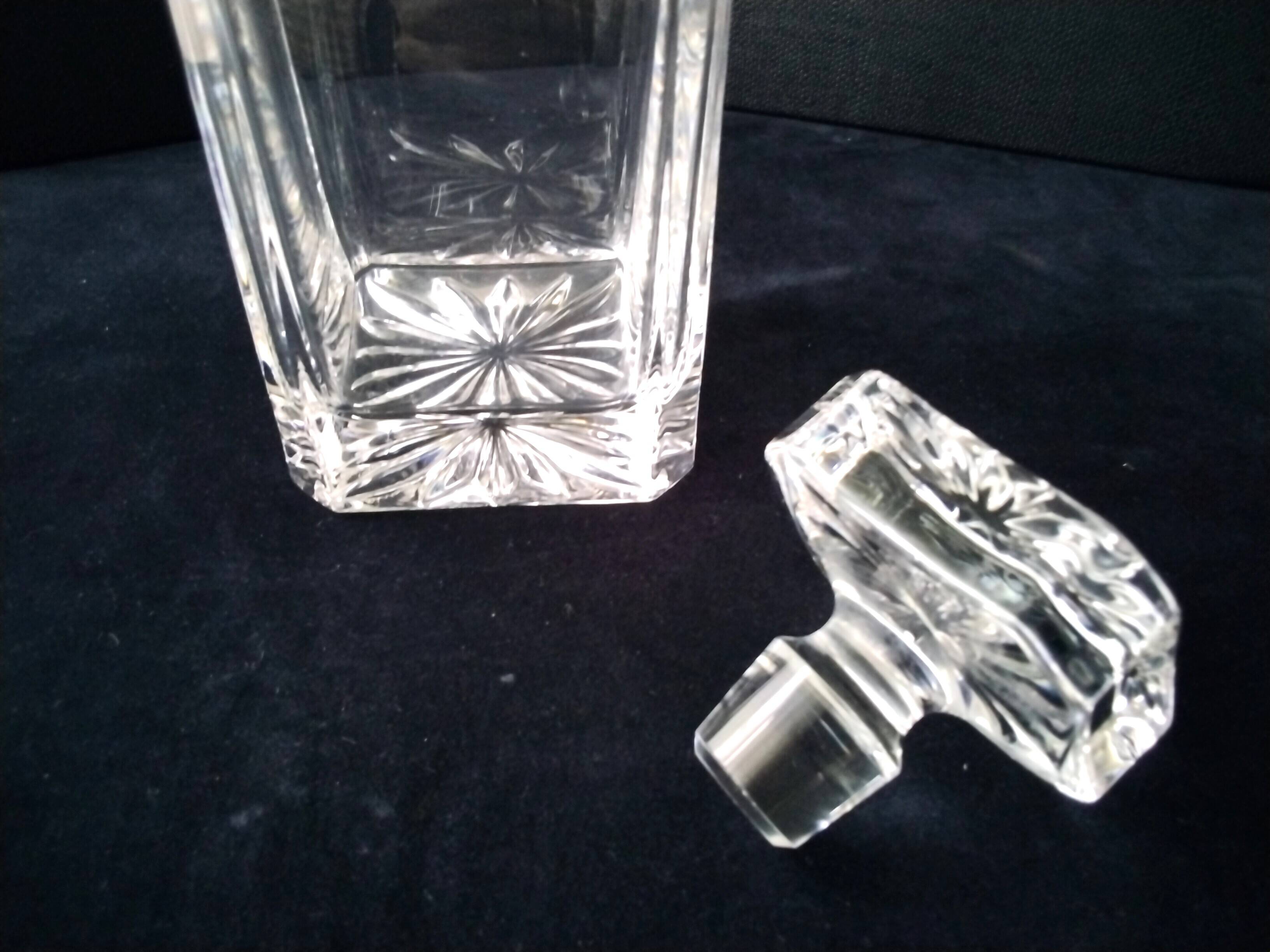 RCR plain crystal whisky carafe