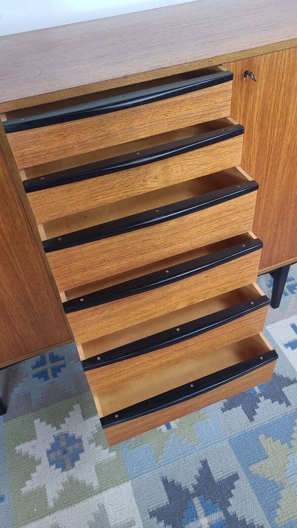 Buffet mini enfilade scandinave en teck, Danemark années 1960
