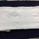Antique linen sheet with embroidery and days 2.25 x 3.05 m