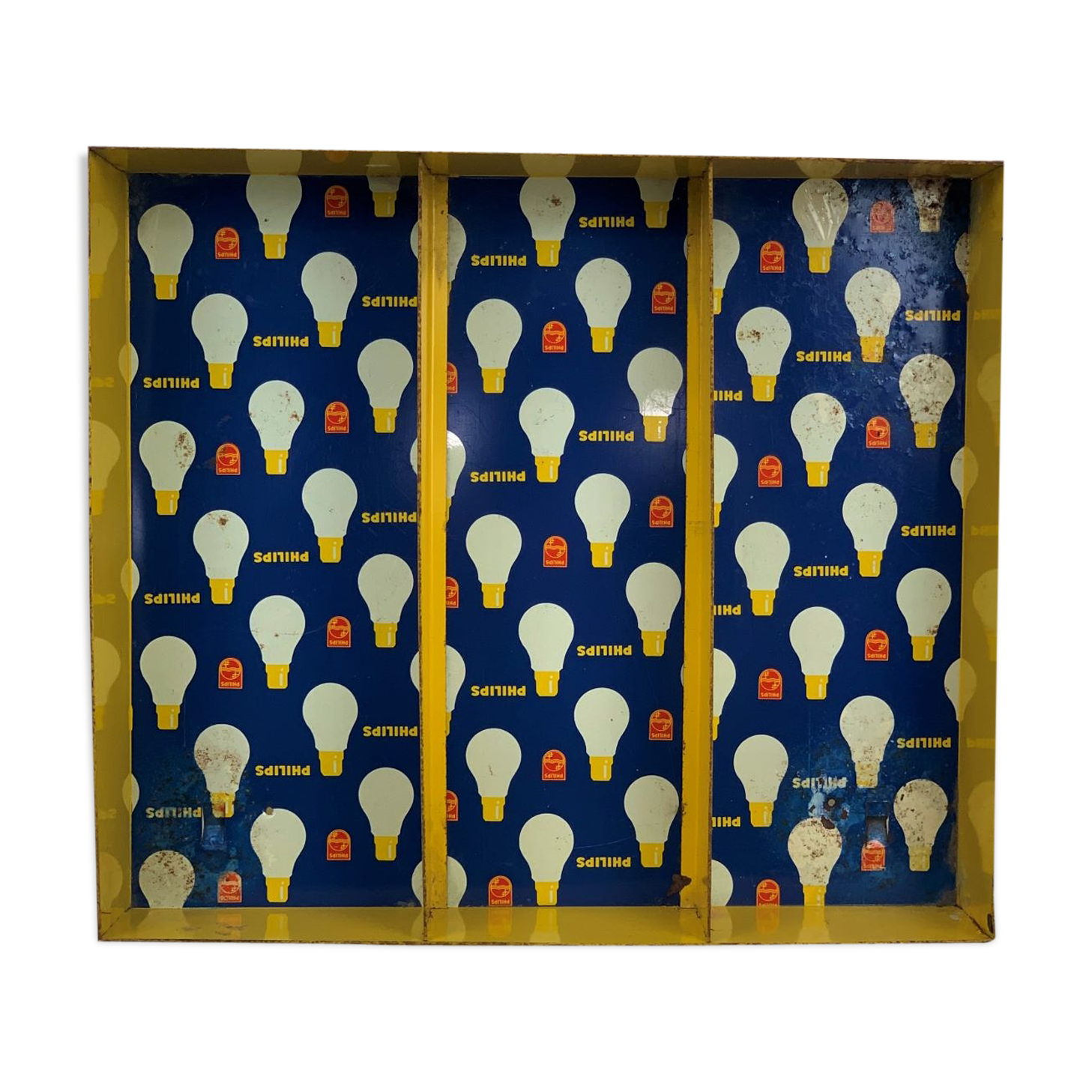 philips 1960 metal display 40x35cm