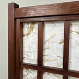 Pair of japanese antique shoji floor lamps (障子ランプ), taishō-era [大正]