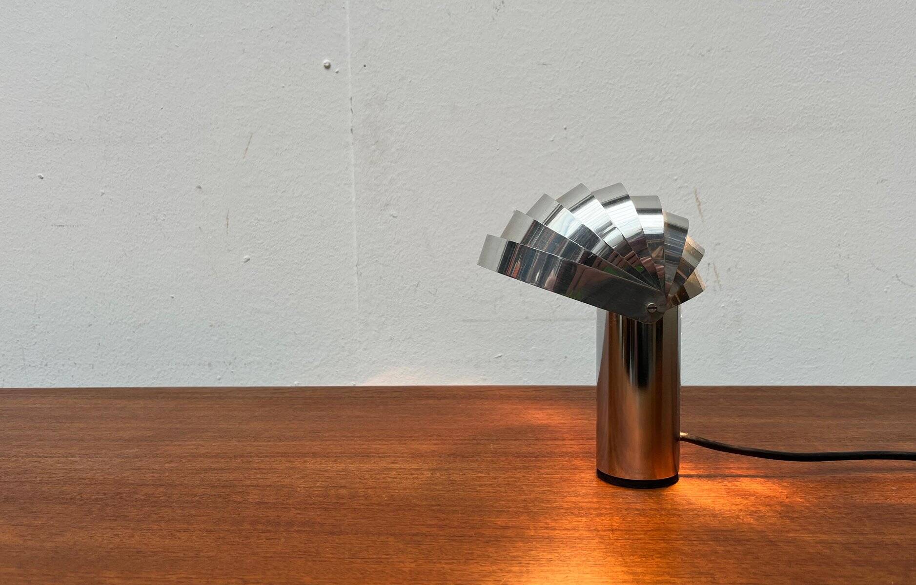 Vintage Swiss Visier table lamp from the space age by E. R. Nele for Temde, 1970s.