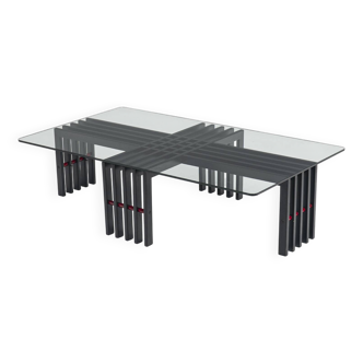 Wood Frame Coffee Table, Italy, 1970s