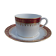 Lunch cup and large under cup of limoges porcelain