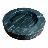 Vintage black marble ashtray and catchall.