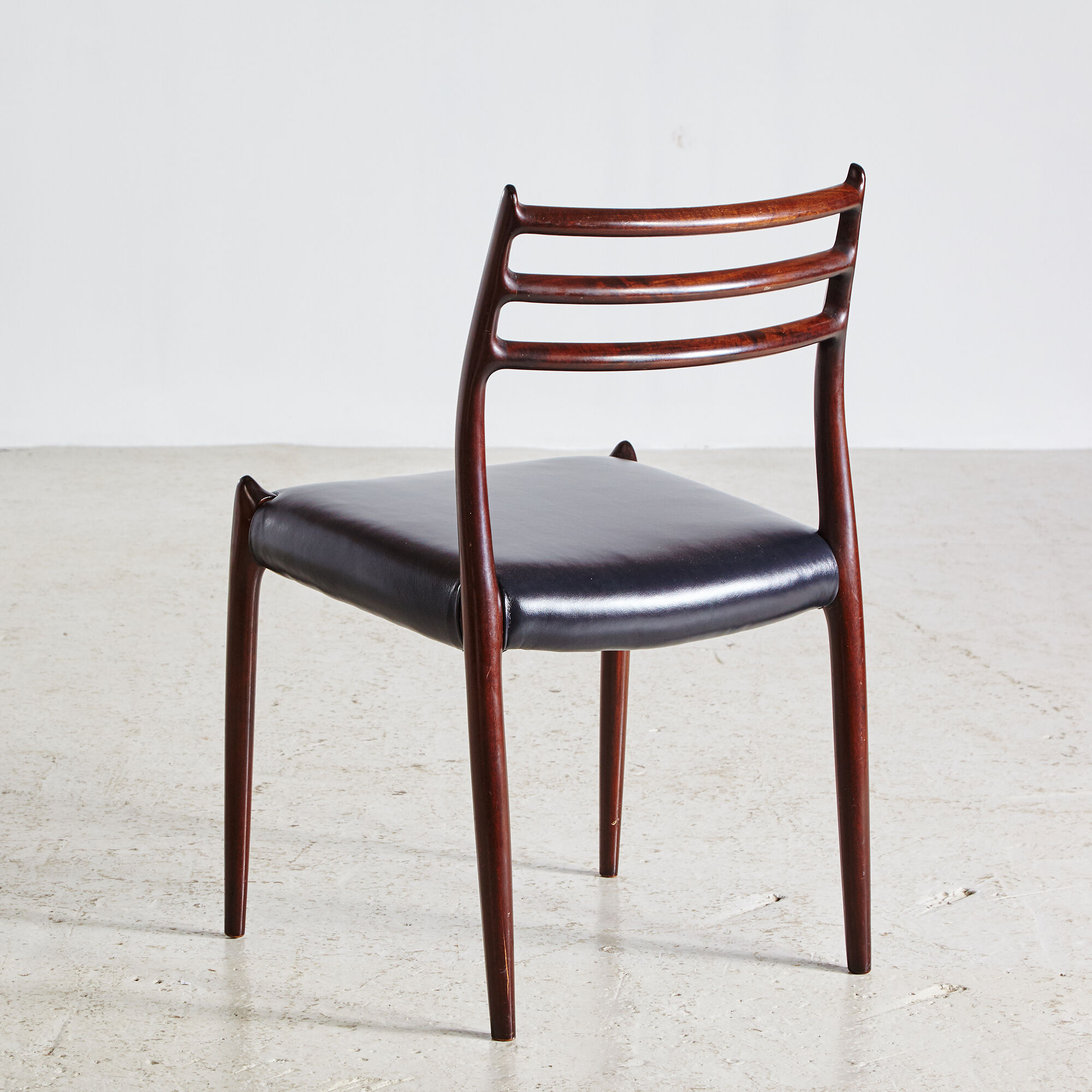 Model 78 rosewood dining chairs by niels o. møller for j.l. møllers, set of 6
