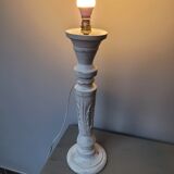 Wooden lamp foot