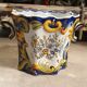 Octagon vase in Rouen earthenware