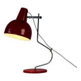 Lampe de table Lidokov L193 du milieu du siècle par Josef Hurka en métal rouge, Tchécoslovaquie, années 1960