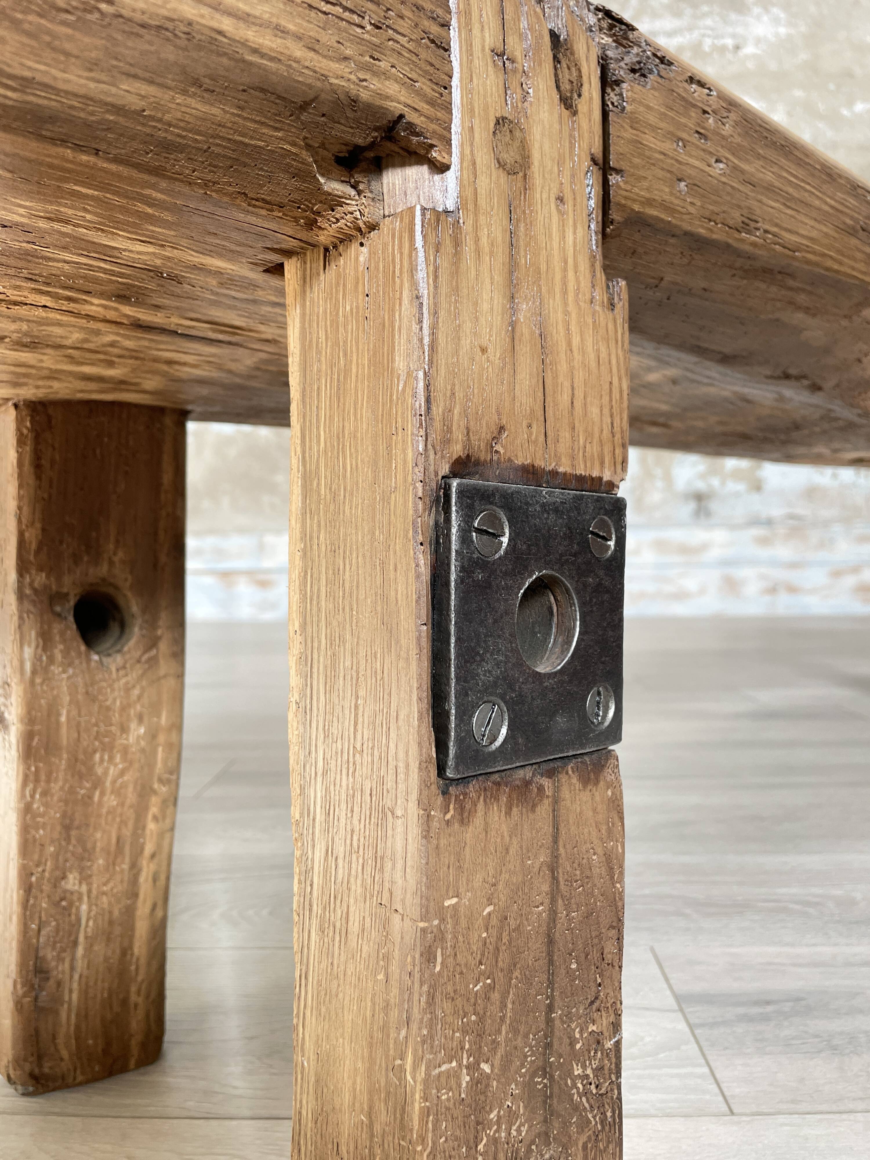 Primitive solid wood coffee table