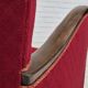 1950s, Danish design, armchair, original condition, red cotton-wool fabric.