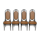 Lot of 4 thonet chairs no. 17 of the 70s