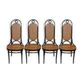 Lot of 4 thonet chairs no. 17 of the 70s