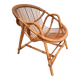Vintage rattan & bamboo armchair from the 60s