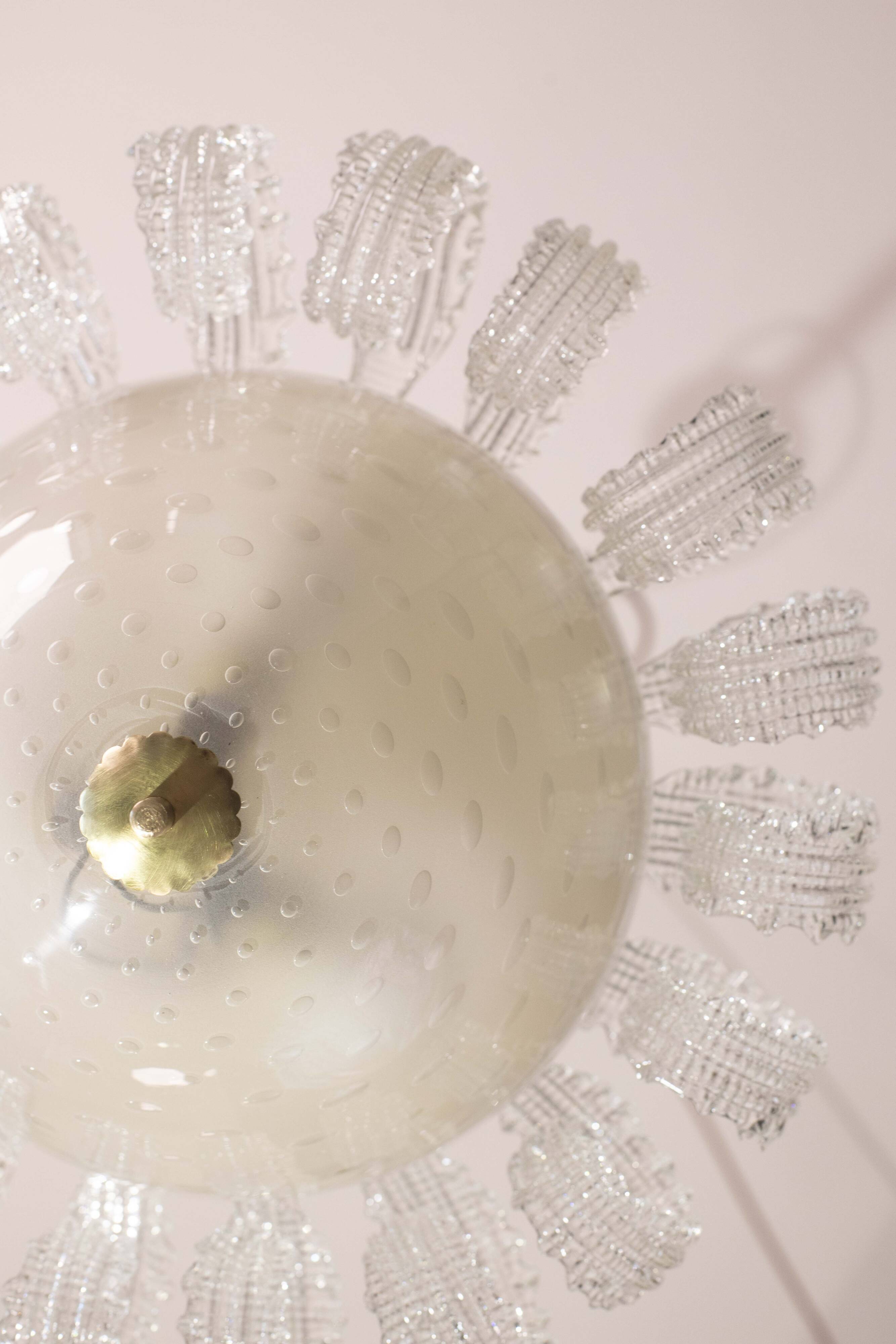 "The Queen" Italian Art Deco Chandelier by Ercole Barovier, 1940