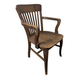 Antique American oak office chair