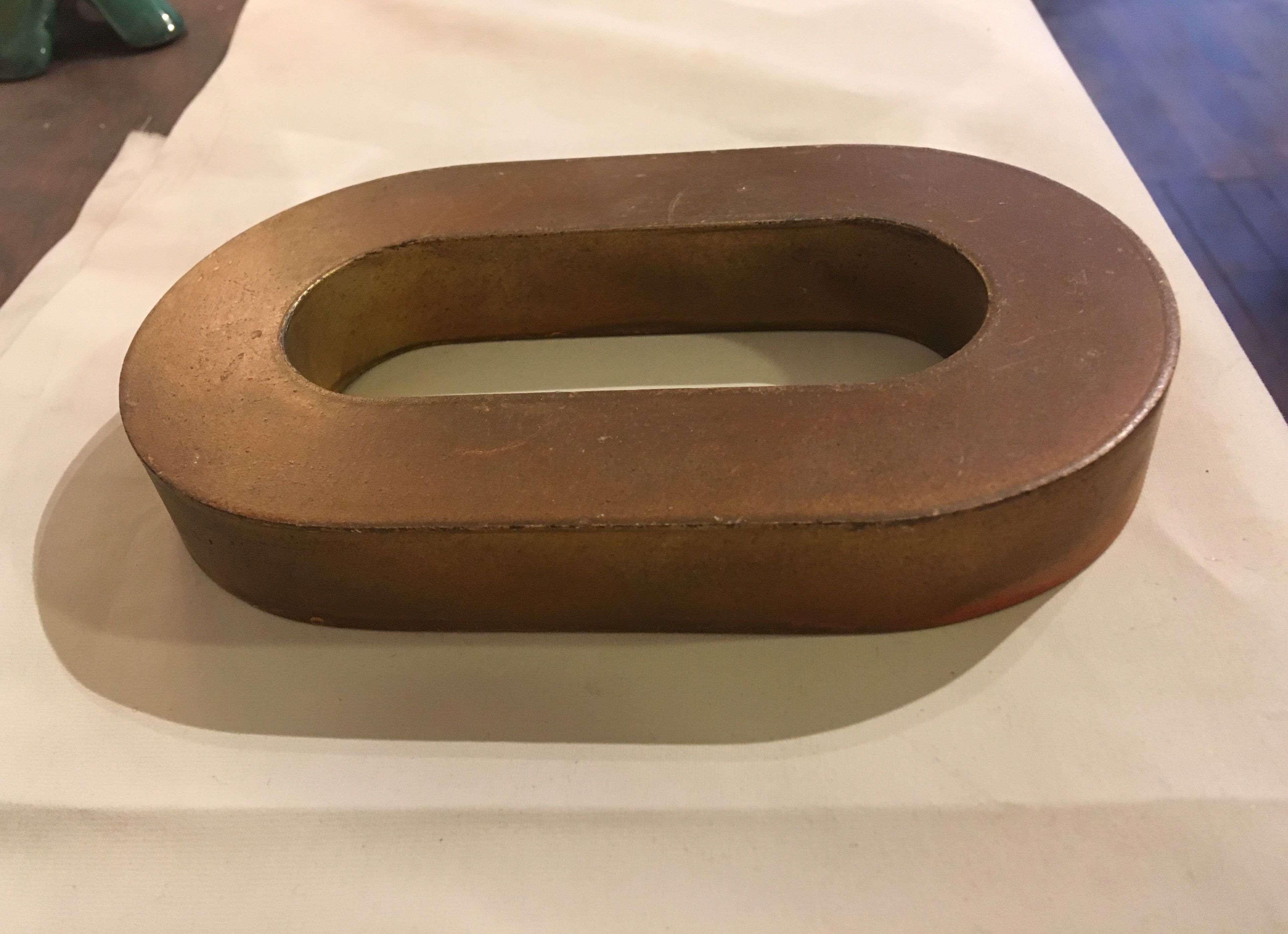 Old letter to sign iron o - 15 cm