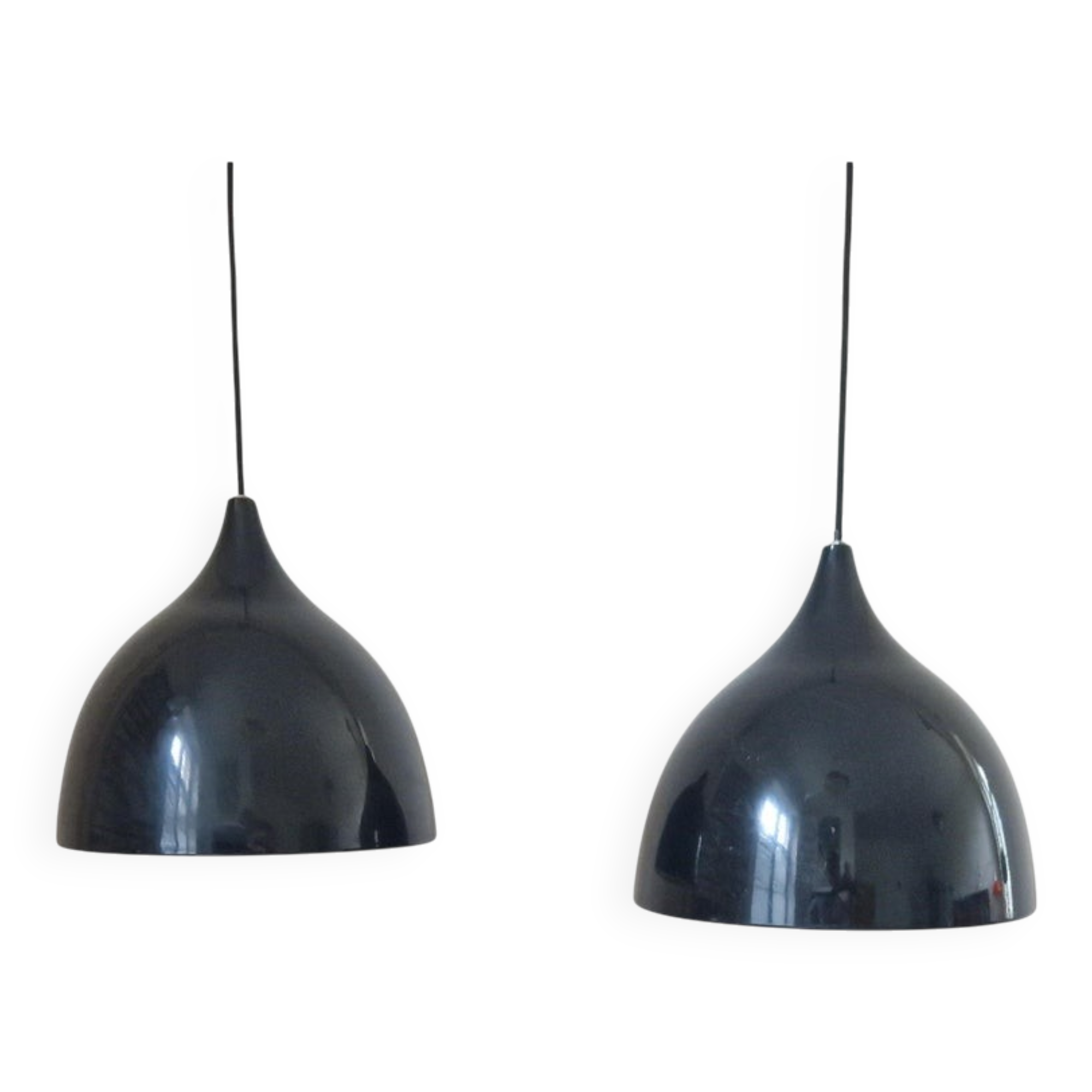 Paire de suspensions mid-century Silhouette, Danemark, années 1970