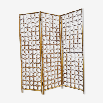 Screen 3 rattan leaves 60s