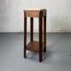Wooden stool with marble top