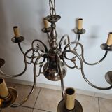 Pewter chandelier