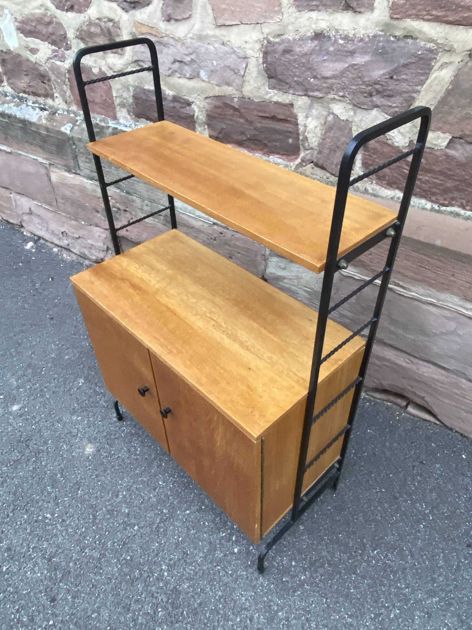 Vintage Scandinavian bookcase from the 1960s, ladder-style furniture