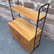 Vintage Scandinavian bookcase from the 1960s, ladder-style furniture