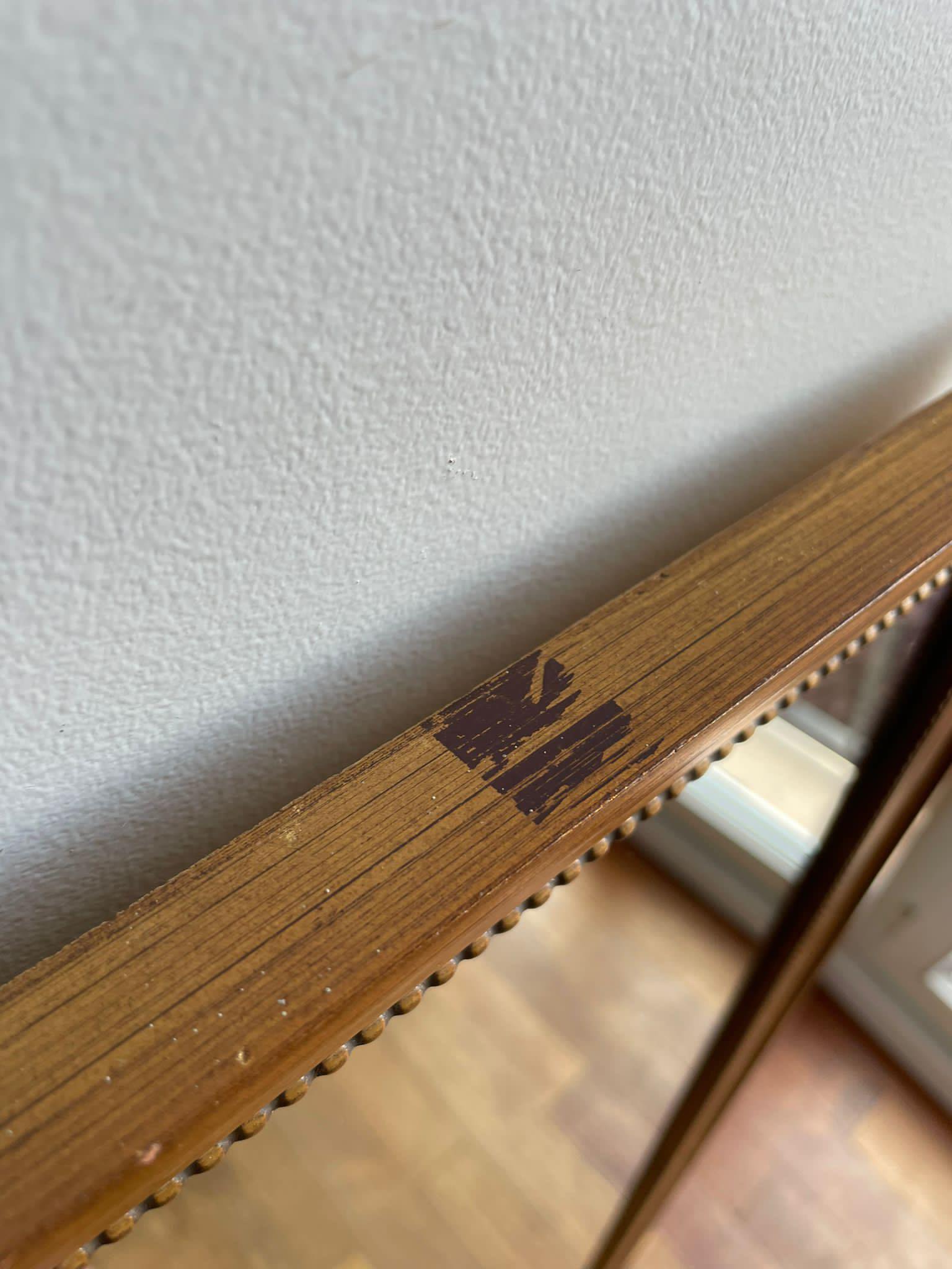 Long mirror golden frame