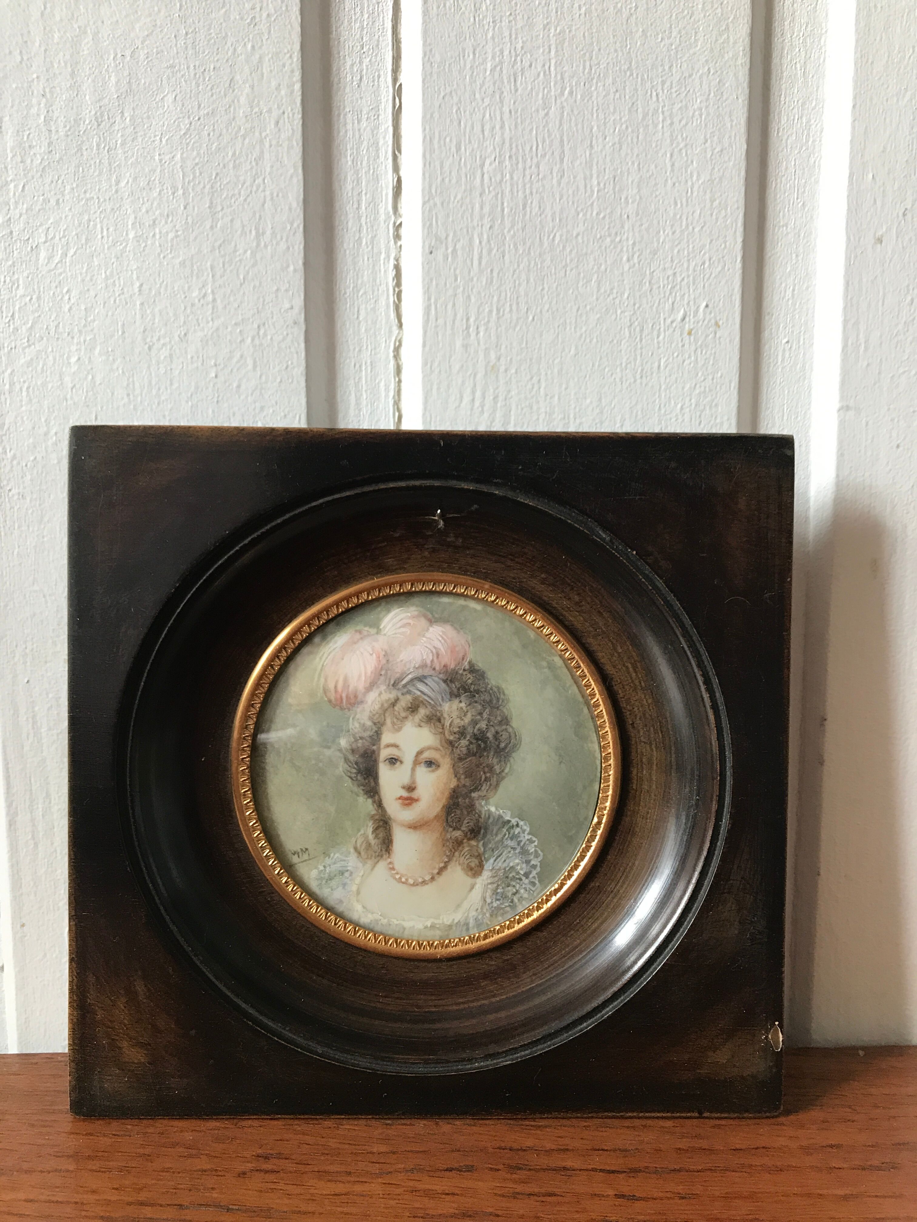 Portrait miniature painting