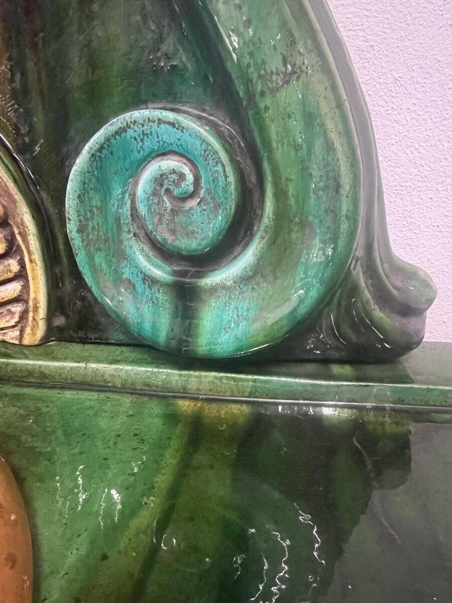 Glazed terracotta fountain from Vietri di Salerno, Italy, 1990s.