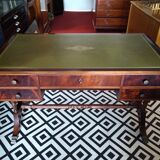 English leather mahogany desk