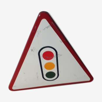 Panneau de signalisation émaillé